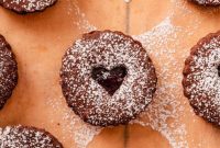 Decadent Chocolate Cherry Almond Linzer Sandwiches