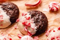 Peppermint Brownie Bark Bites