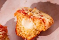 Decadent Rhubarb Cream Cheese Crumble Muffins