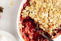 Irresistible Strawberry Crumble