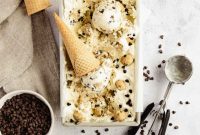 Brown Butter Cookie Dough No-Churn Ice Cream