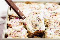 Effortless Funfetti Cinnamon Rolls