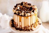 Golden Butterscotch Cascade Cake
