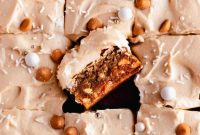 Decadent Butterscotch Blondies with Butterscotch Cream Cheese Frosting