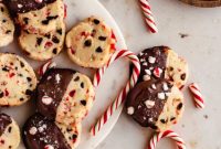 Festive Peppermint Slice and Bake Shortbread