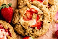 Decadent Strawberry Cheesecake Cookies