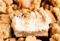 Snickerdoodle Swirl Cheesecake Bars