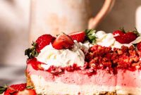 Decadent Strawberry Crunch Cheesecake