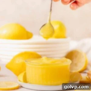 lemon curd in spoon