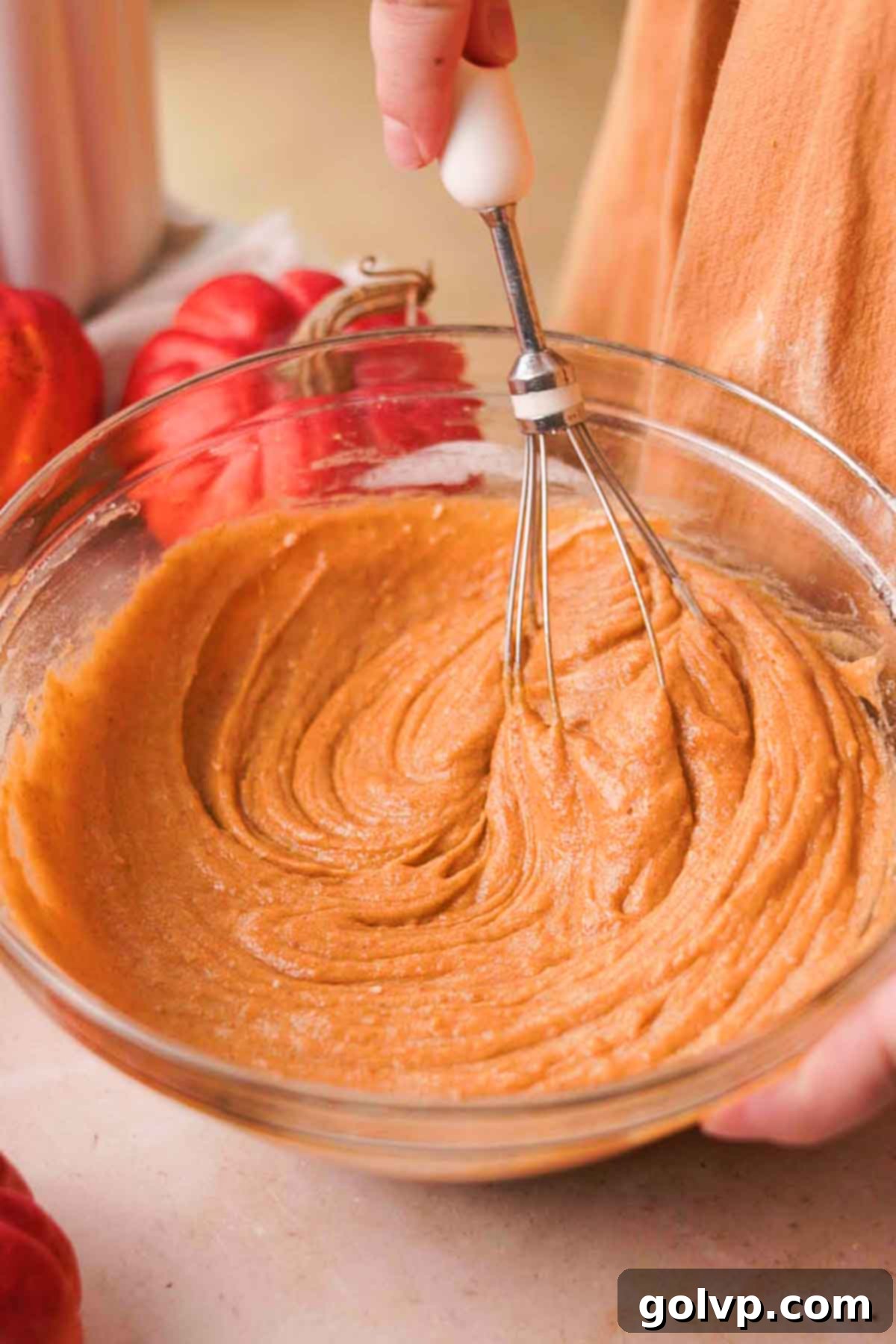 mixing batter