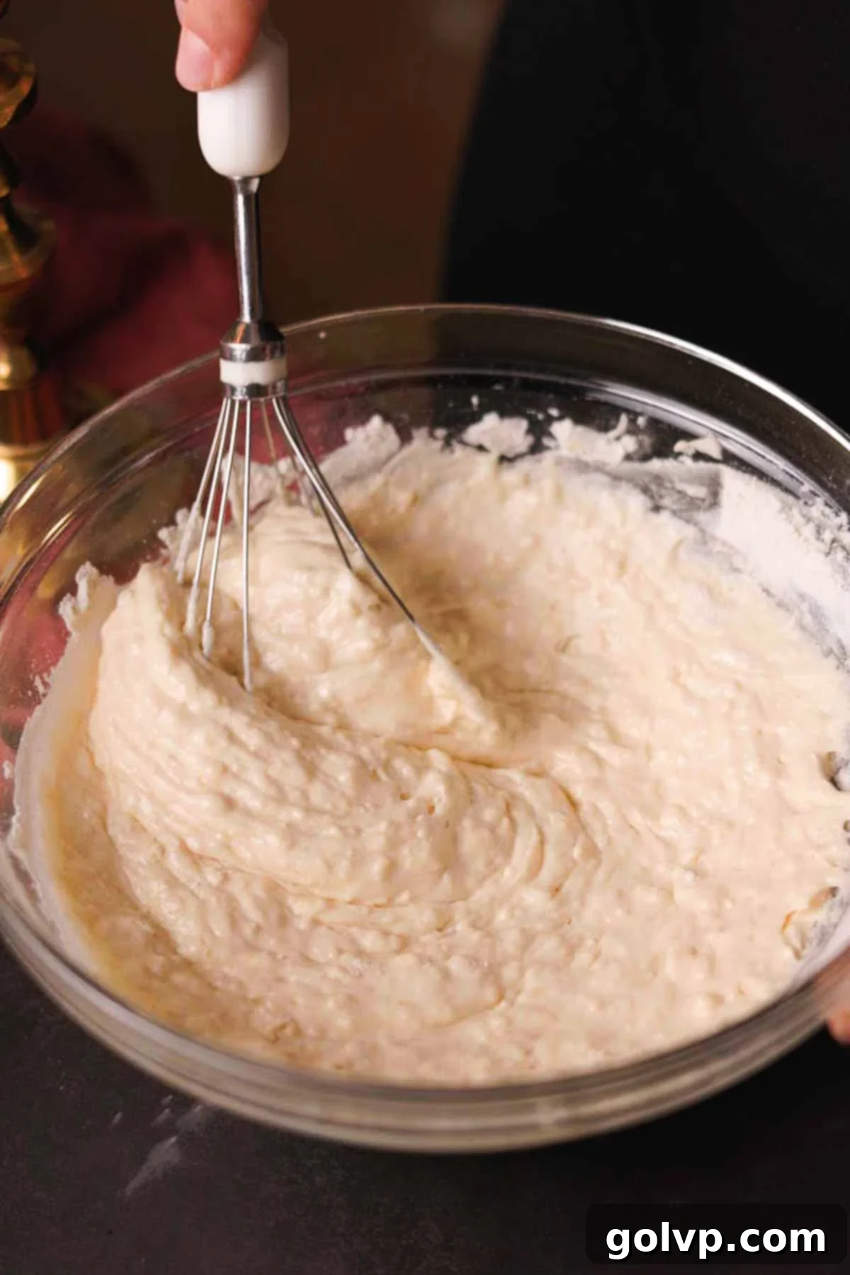 Dark Chocolate Fudge Cookies 7 folding sifted flour into cupcake batter