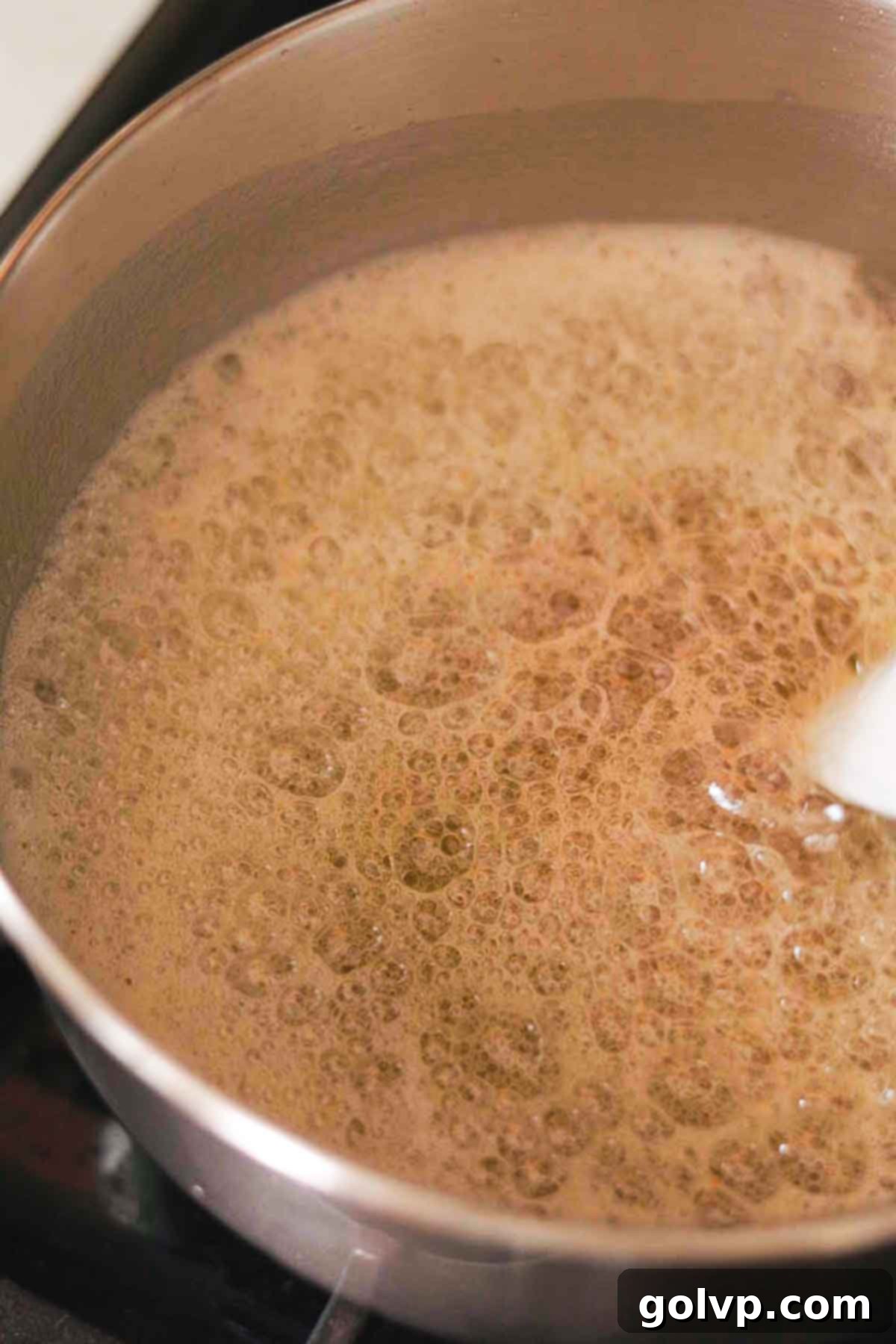 browning butter in a saucepan