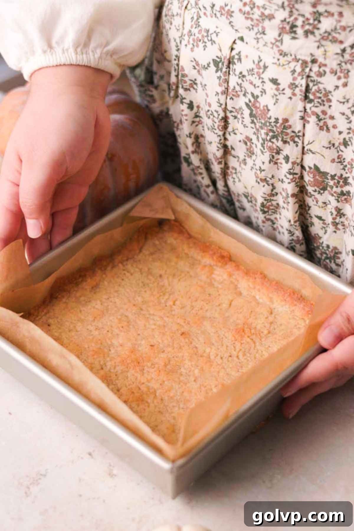 baked shortbread crust