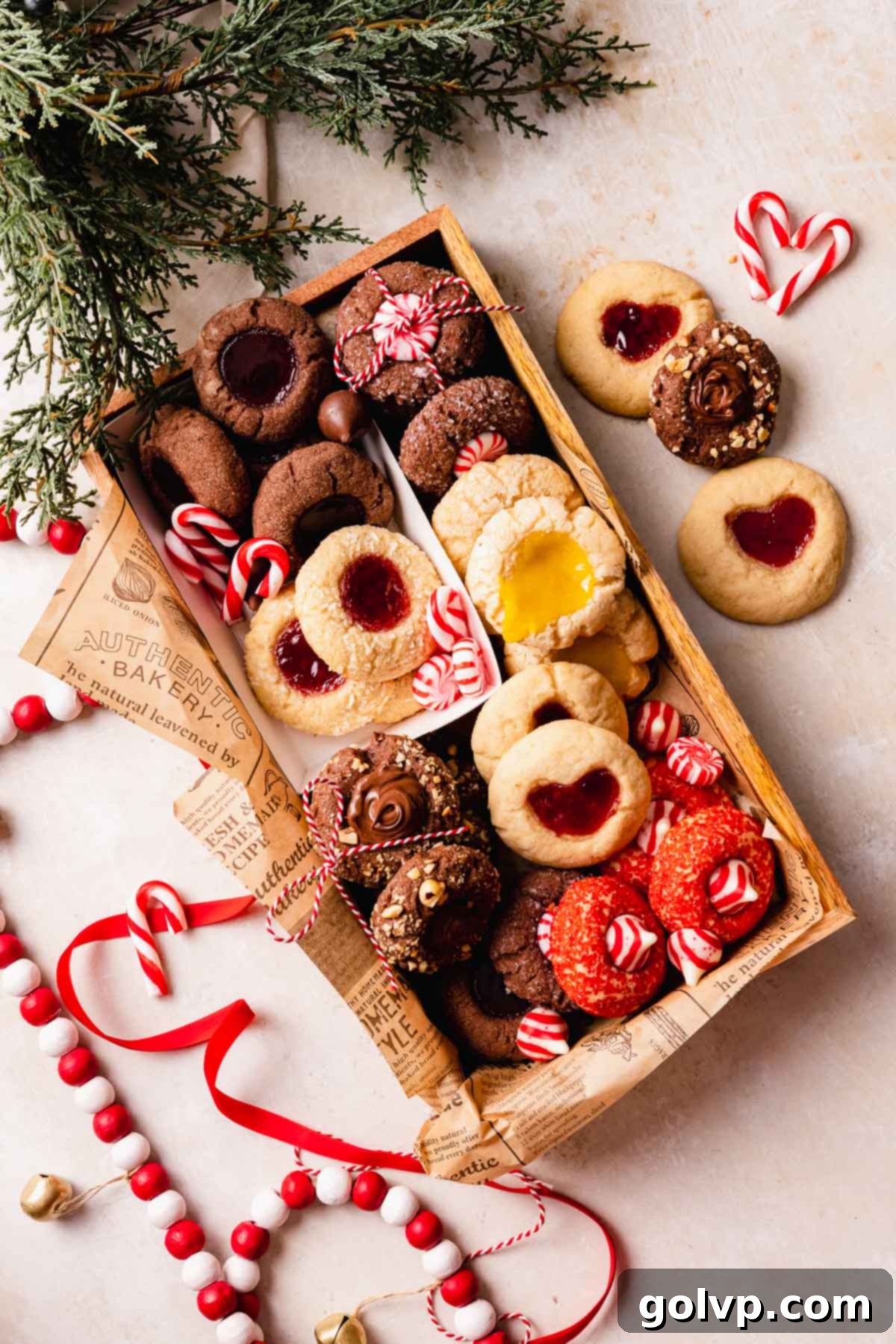 thumbprint cookie box