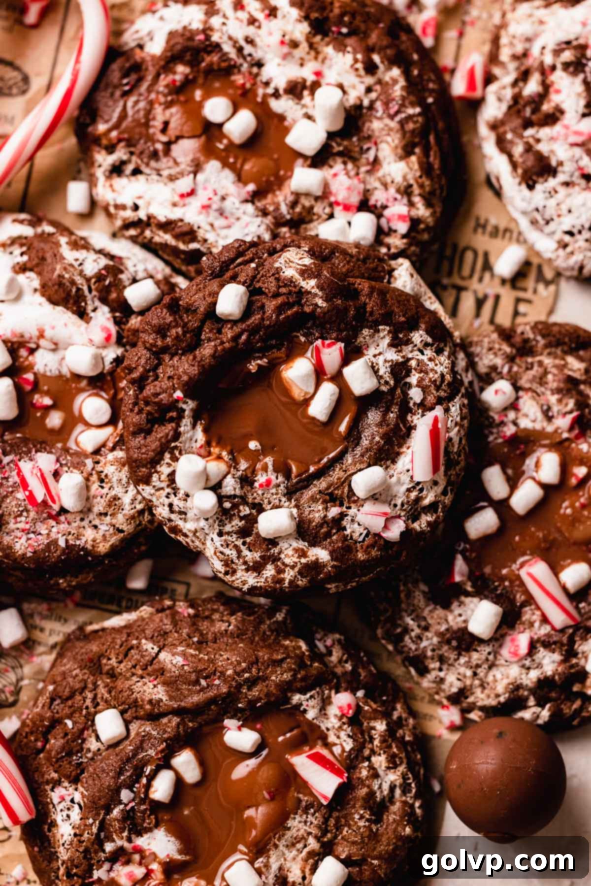 molten hot chocolate cookies