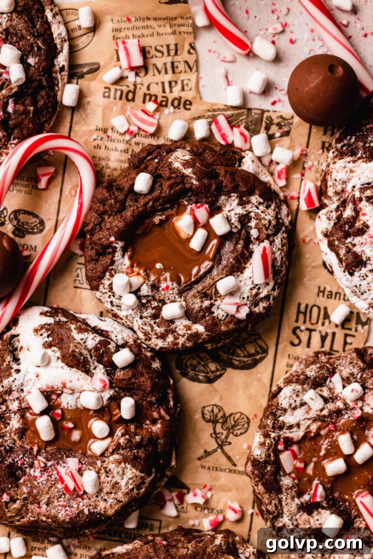 hot chocolate molten cookie
