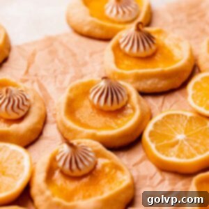 shortbread cookies with lemon filling and dollops of toasted meringue