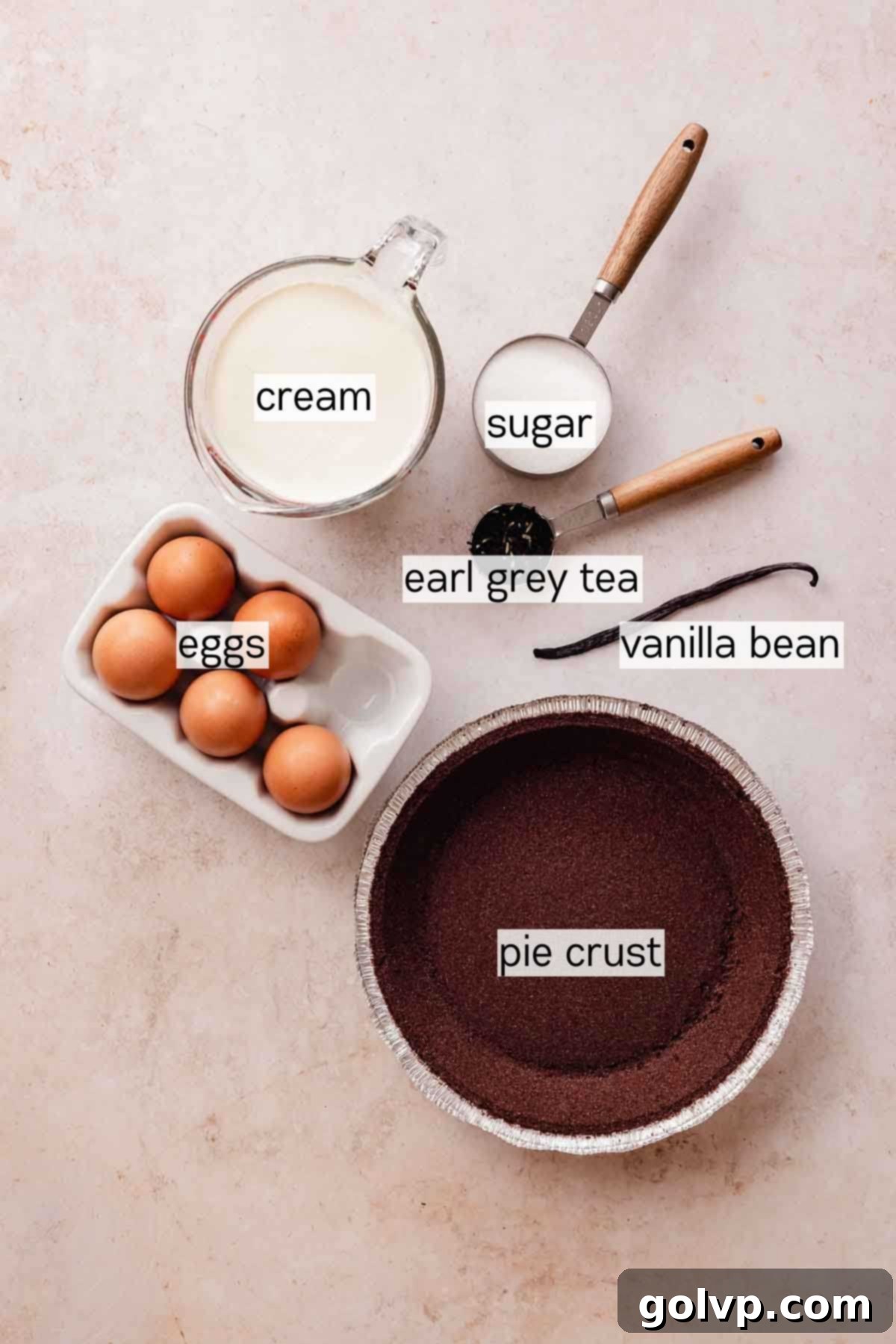 ingredients for creme brulee pie