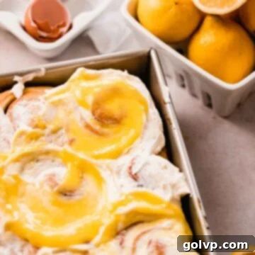 lemon rolls in baking pan