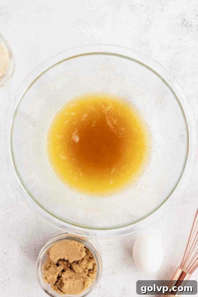 melted brown butter