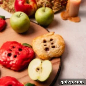 A visually appealing collection of apple shaped apple hand pies