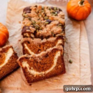 Autumn Pumpkin Streusel Cream Cheese Delight 17 pumpkin cream cheese bread with streusel topping