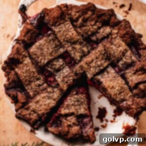 Decadent Chocolate Cherry Black Forest Pie 13 chocolate cherry pie sliced