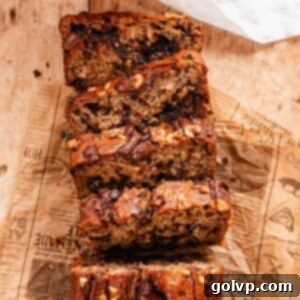Irresistible Nutella Banana Bread 13 moist banana bread with gooey chocolate hazelnut swirl and hazelnuts on top