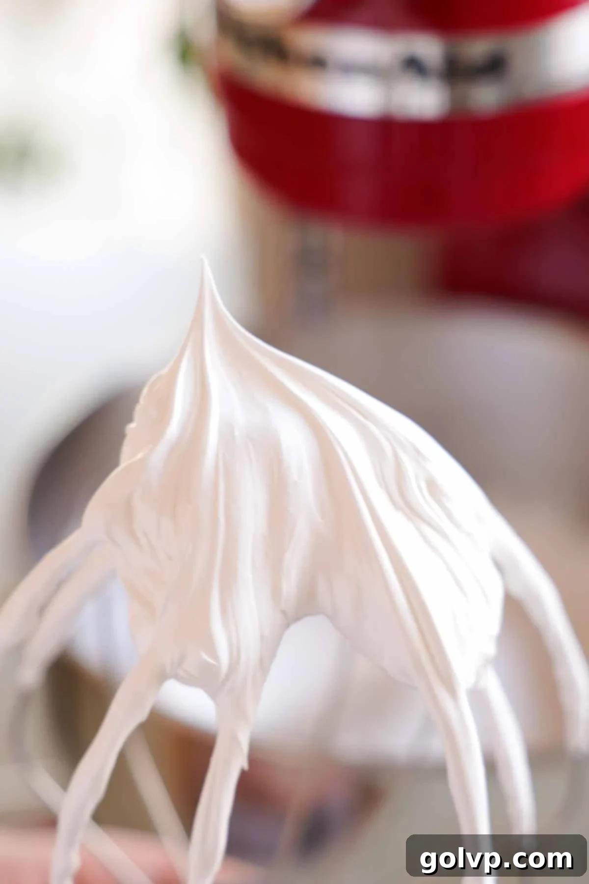 egg whites stiff peaks on wire whisk attachment