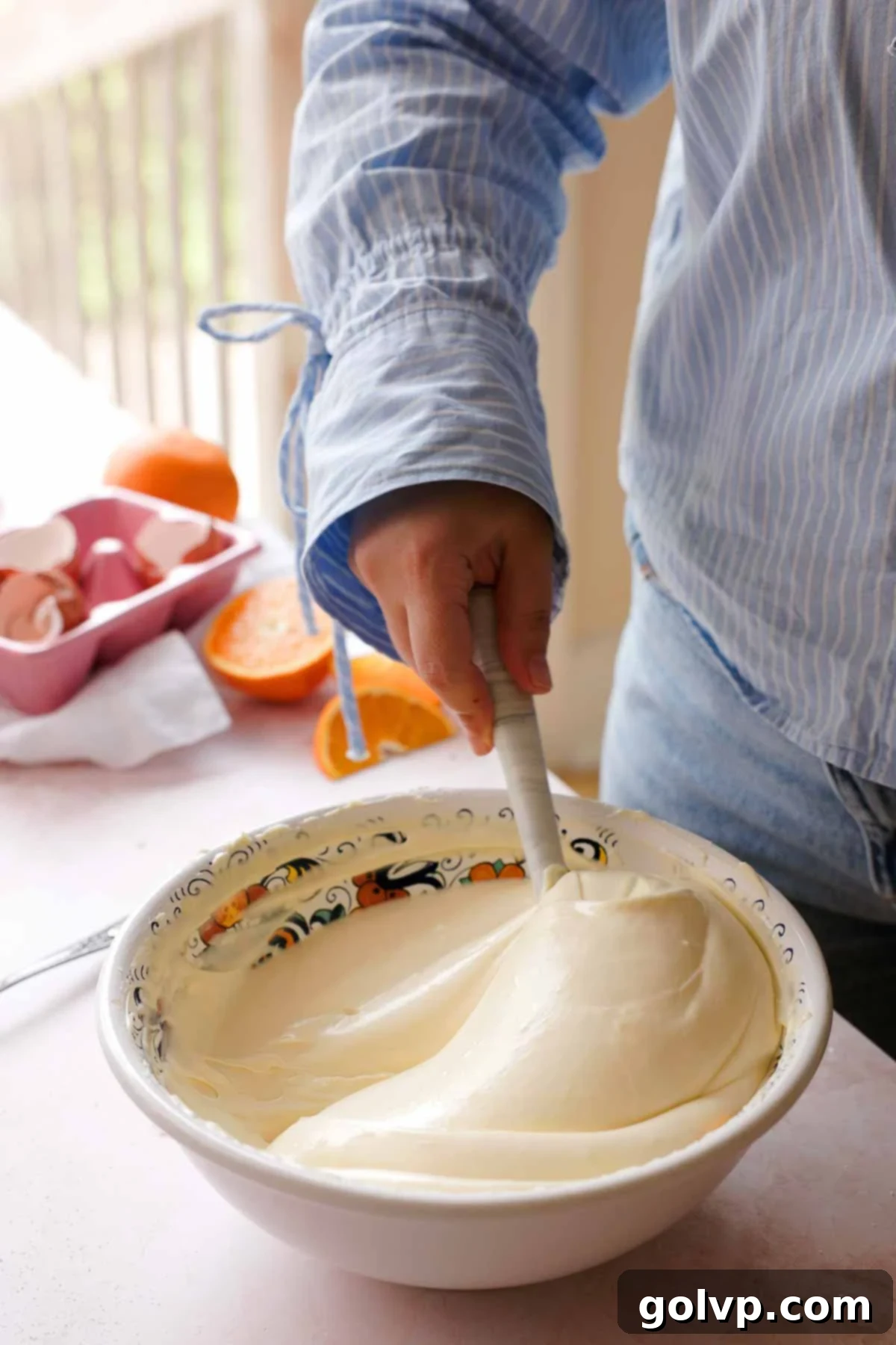 vanilla cheesecake batter