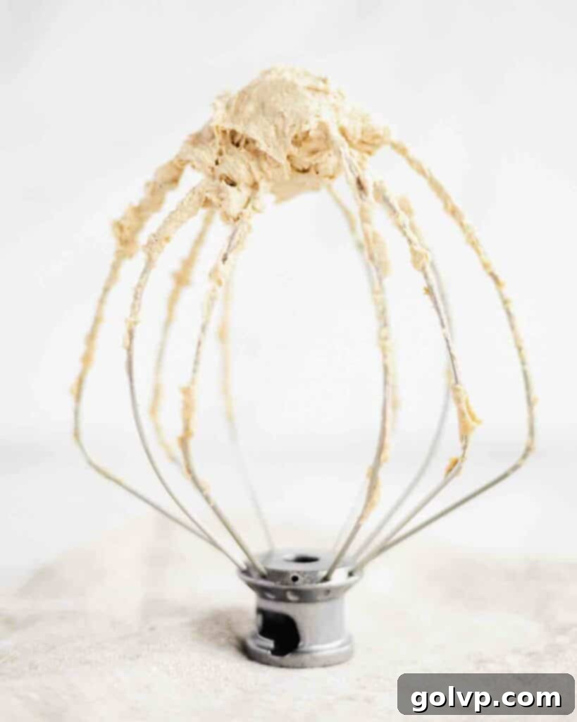 whipped butter and sugar