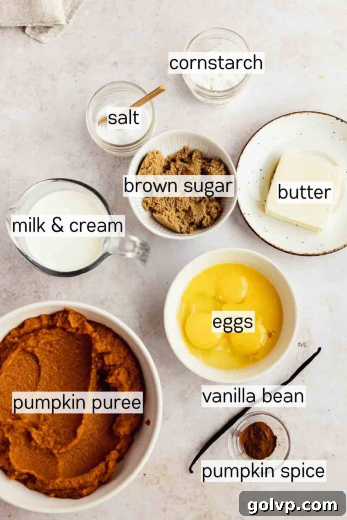 pumpkin custard filling ingredients