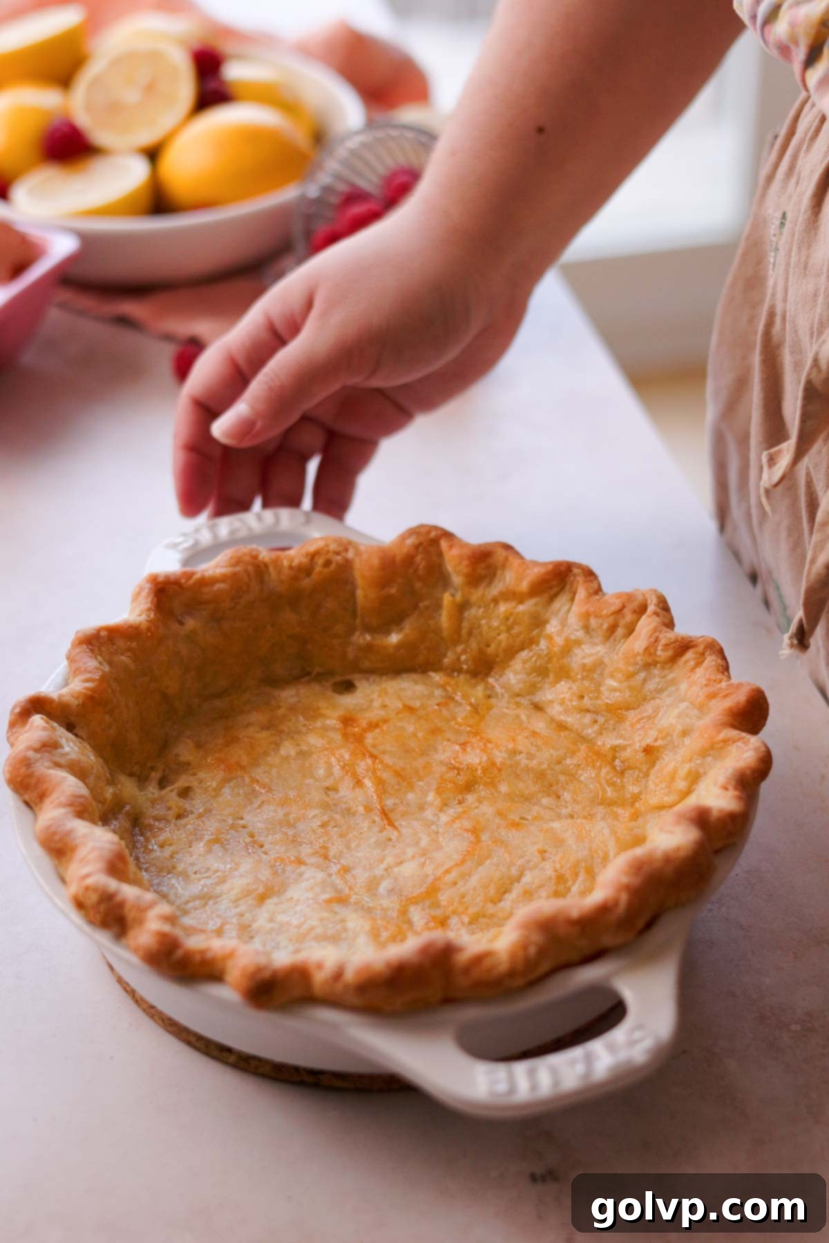 baked all butter golden brown pie crust