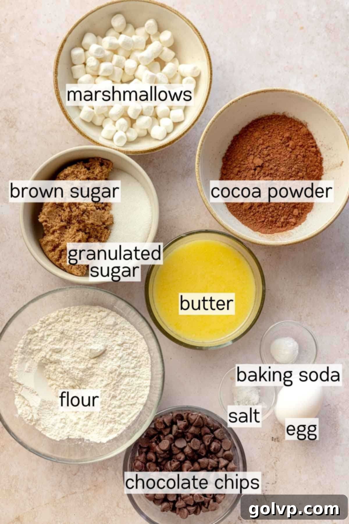 chocolate marshmallow cookie ingredients