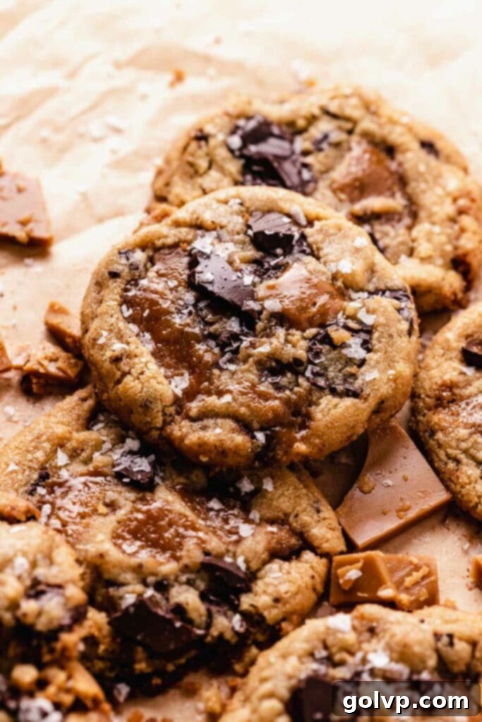 Heavenly Toffee Cookies: Our Foolproof Homemade Toffee Secret 2 toffee cookie on baking sheet