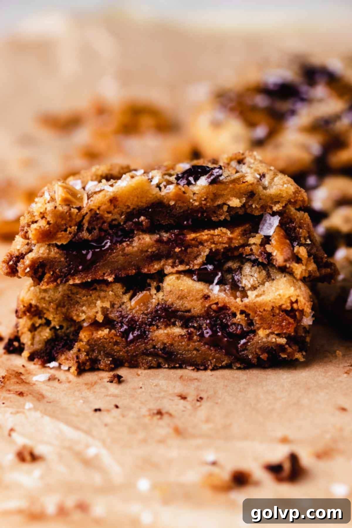 Heavenly Toffee Cookies: Our Foolproof Homemade Toffee Secret 5 stack of toffee cookies