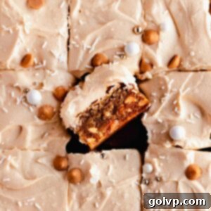 Frosted fudgy butterscotch blondie
