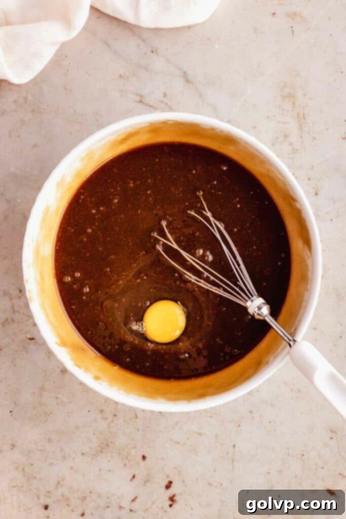 Adding eggs one by one