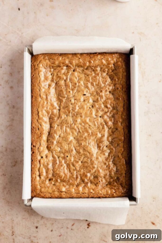 baked butterscotch blondies
