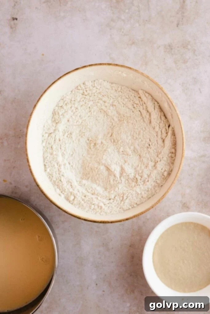 Dry ingredients for donut dough