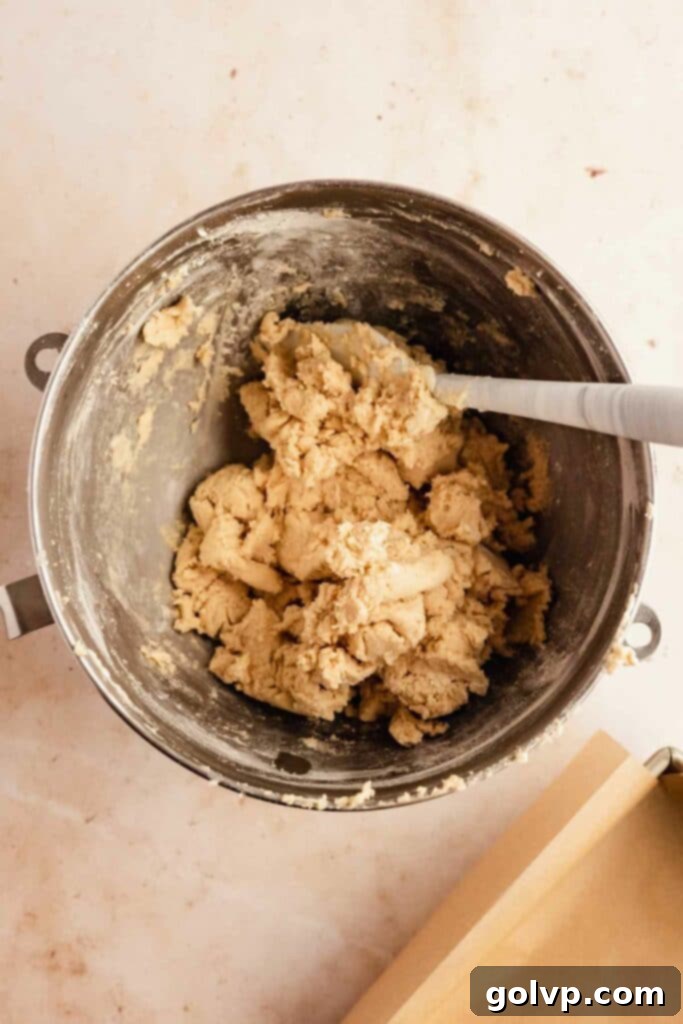 Snickerdoodle Swirl Cheesecake Bars 8 Prepared snickerdoodle cookie dough ready to press into pan