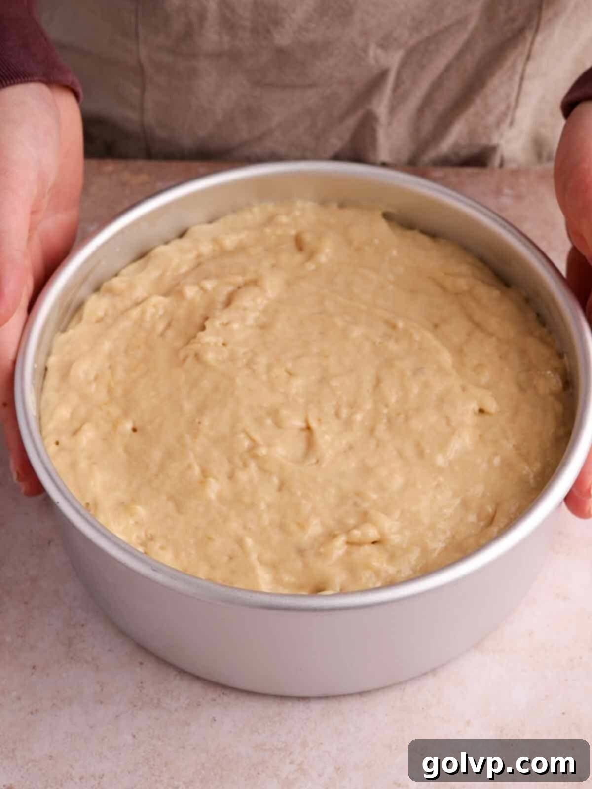 bake banana cake batter