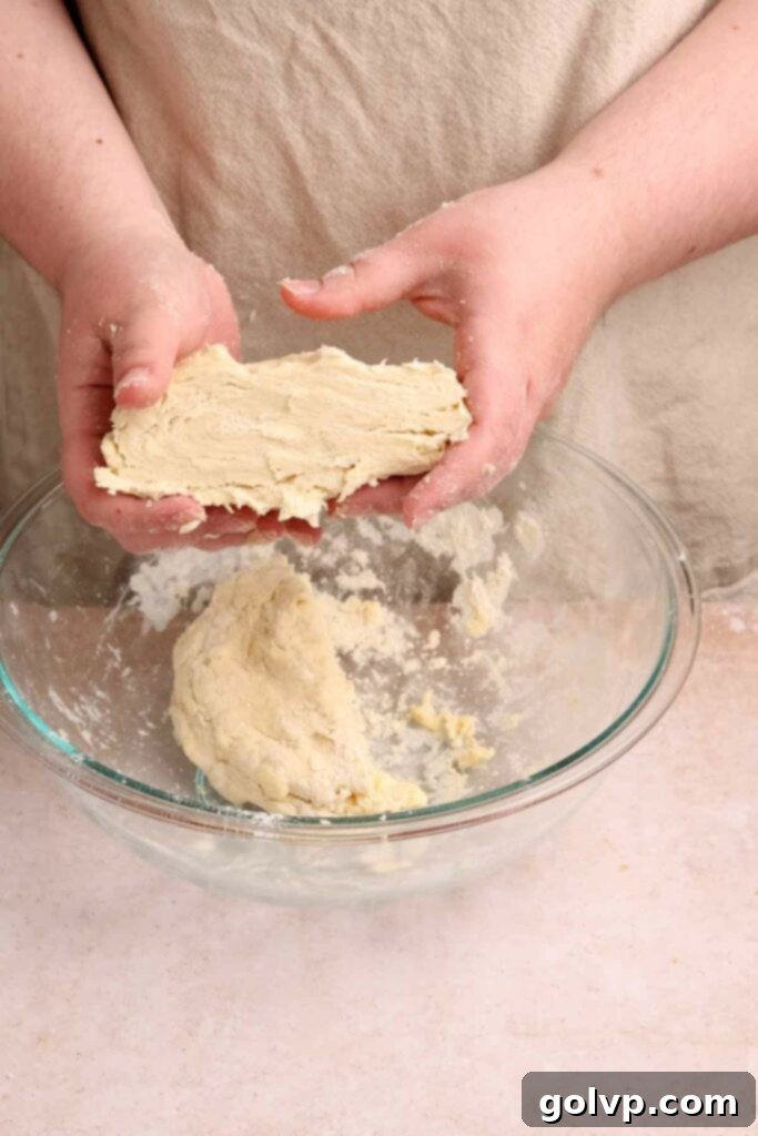 Chilled pop tart pastry dough, ready for rolling