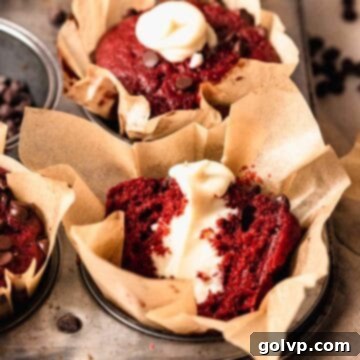 cut red velvet muffin