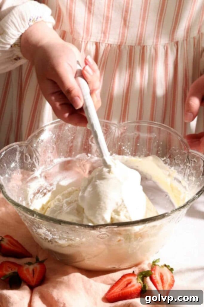 folding filling ingredients