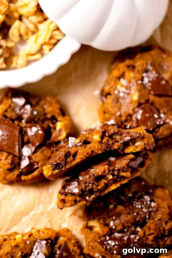 orange cookies with melted chocolate inside