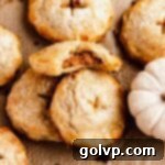 Bitten pumpkin hand pie